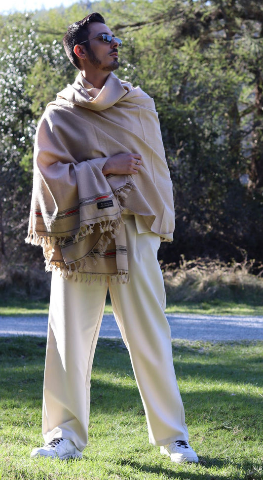 Shawl Cashmere Beige