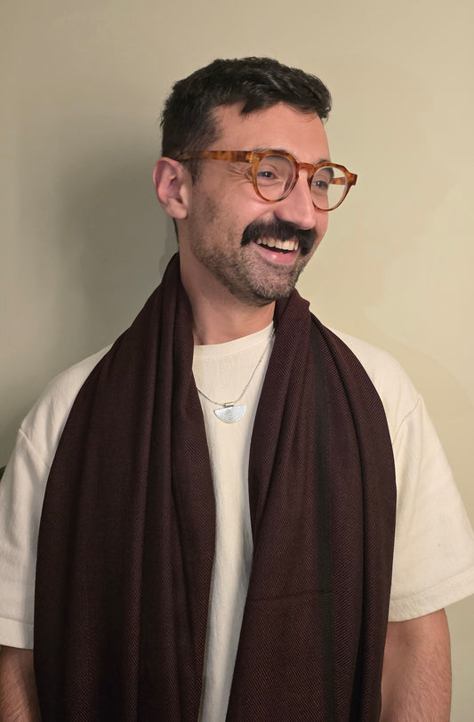 Shawl Cashmere Brown