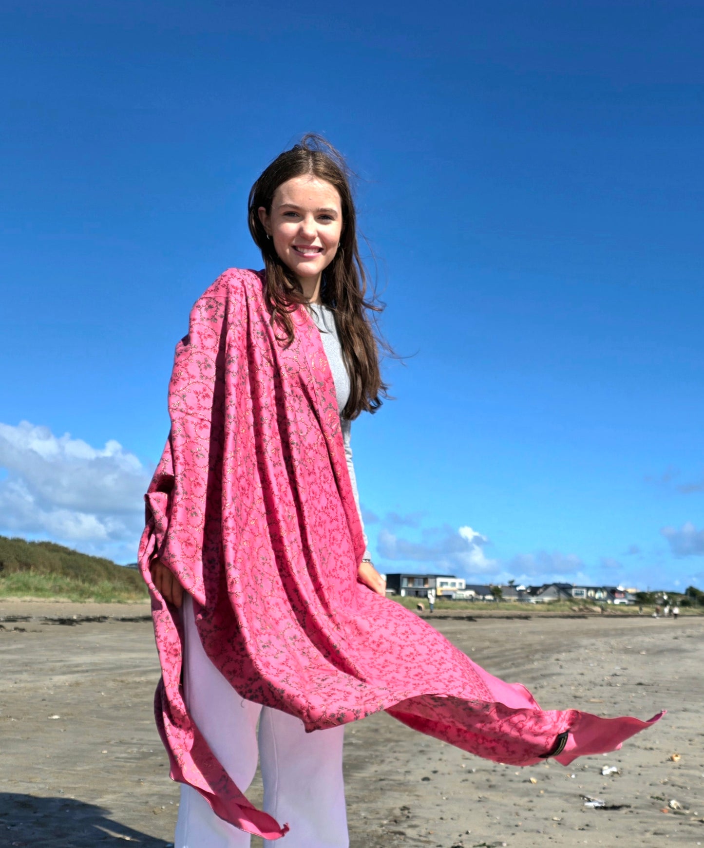 Shawl Chasmere Blend Pink