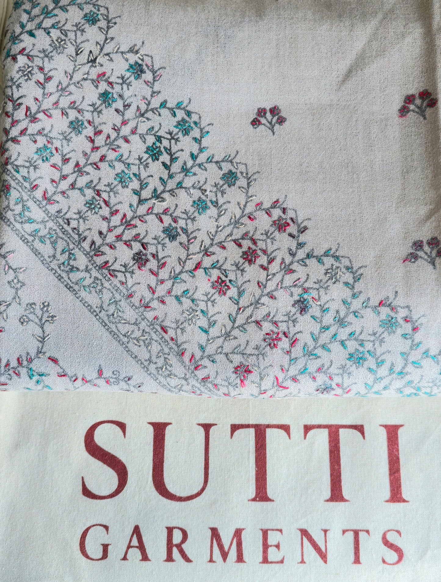 Handmade Pure Wool Shawl Rose