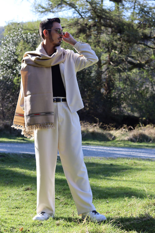 Shawl Cashmere Beige