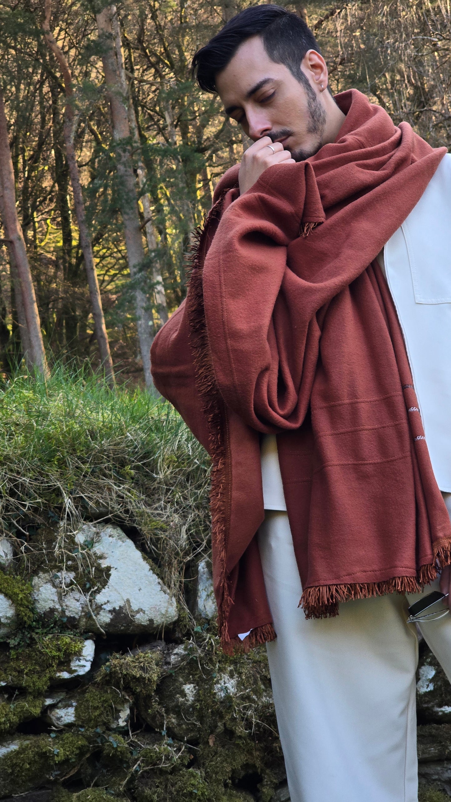 Shawl Cashmere Orange