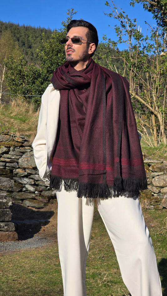 Shawl Cashmere Wine