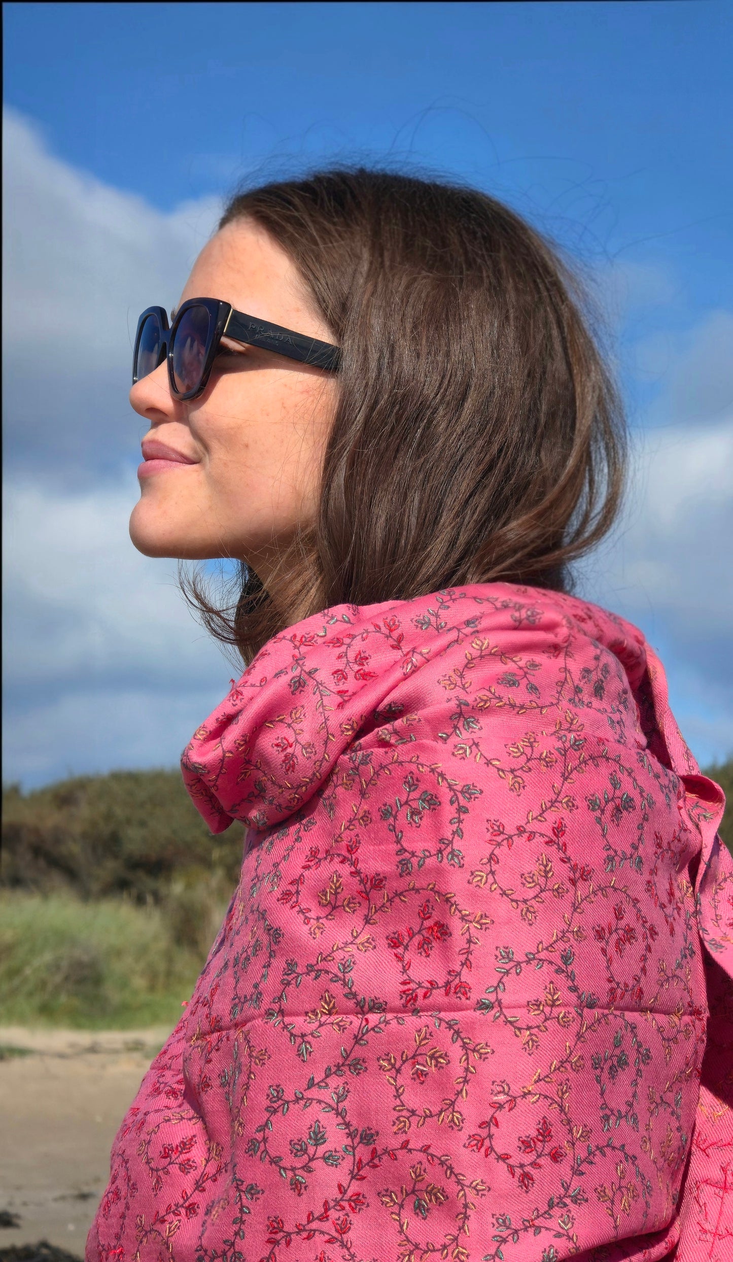 Shawl Chasmere Blend Pink