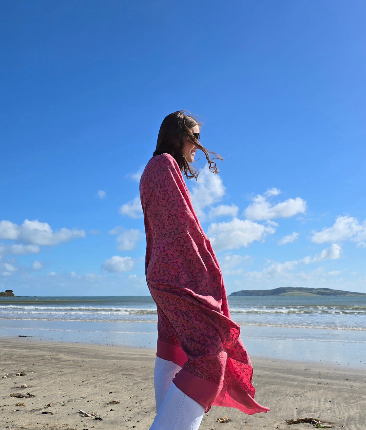 Shawl Chasmere Blend Pink